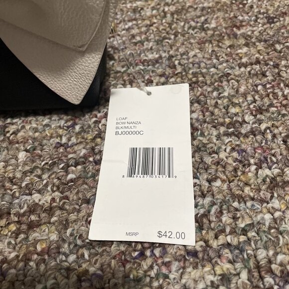 Betsey Johnson Loaf Makeup Bag ~ Bow Nanza ~ Black/White - NWT - Picture 8 of 8